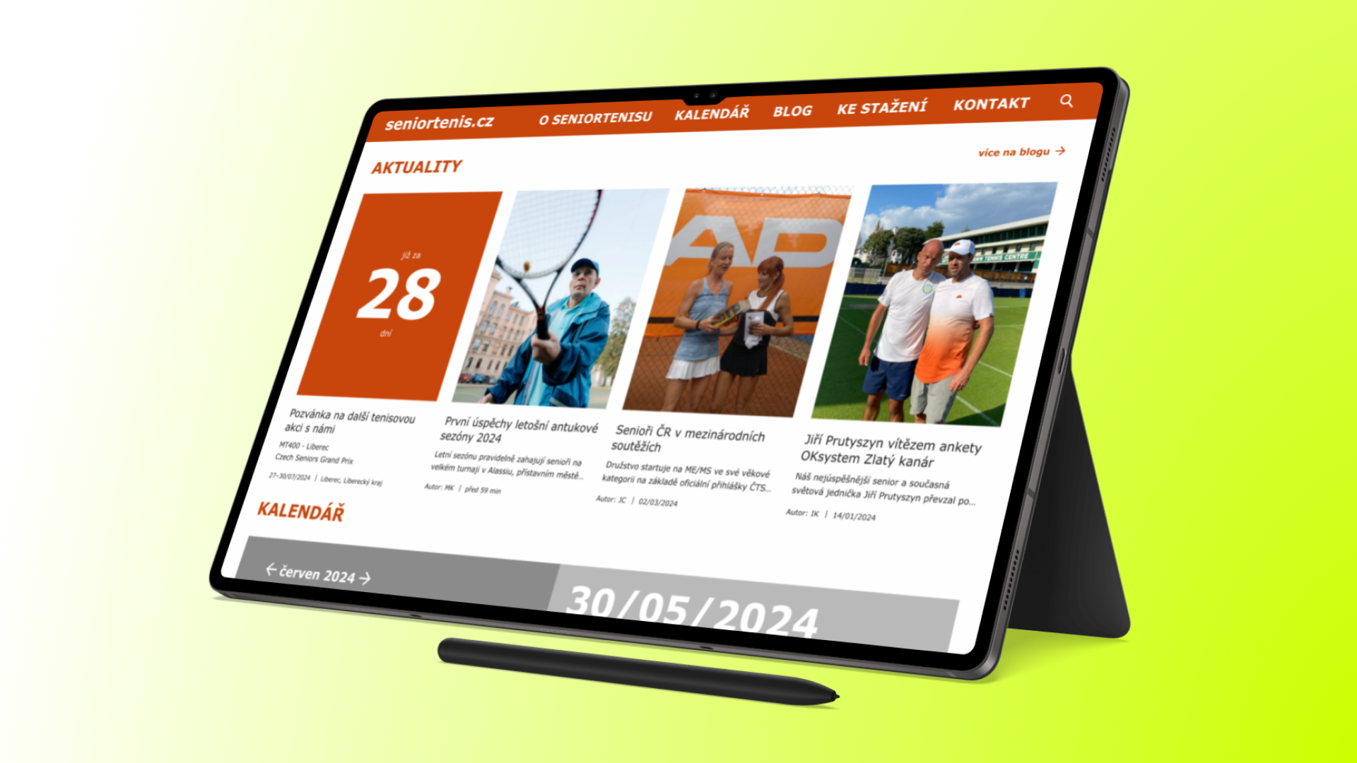 Webdesign budoucích stránek Seniortenis